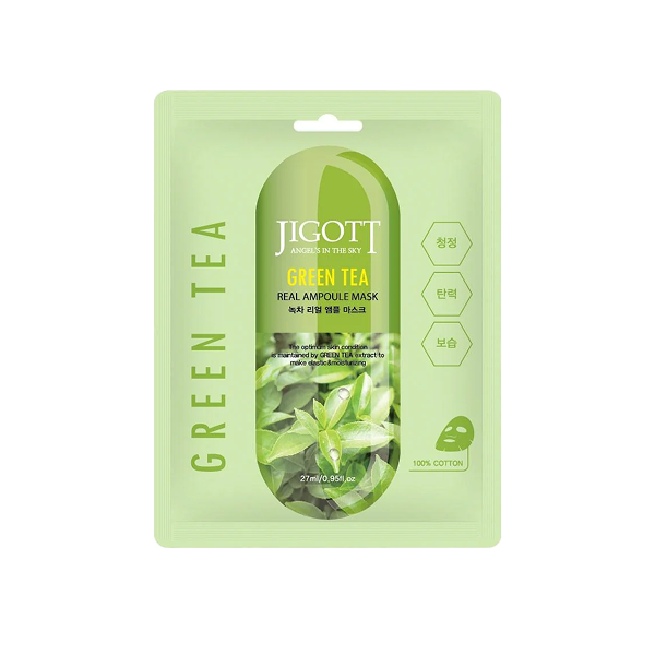 Masque Tissu Détoxifiant au Thé Vert - Fraîcheur